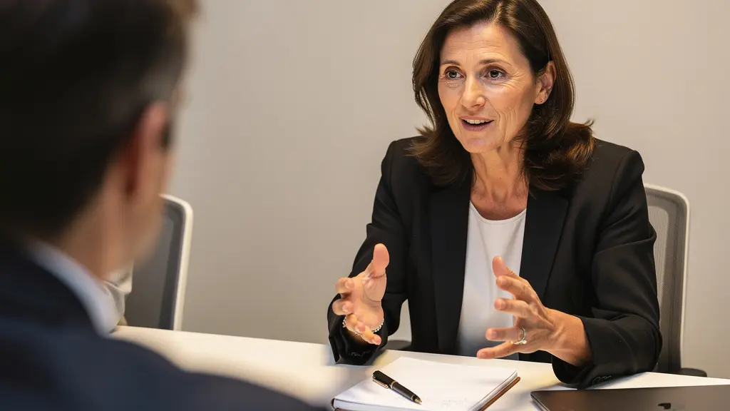 Responsable associative expliquant les taux de réduction fiscale à un collègue